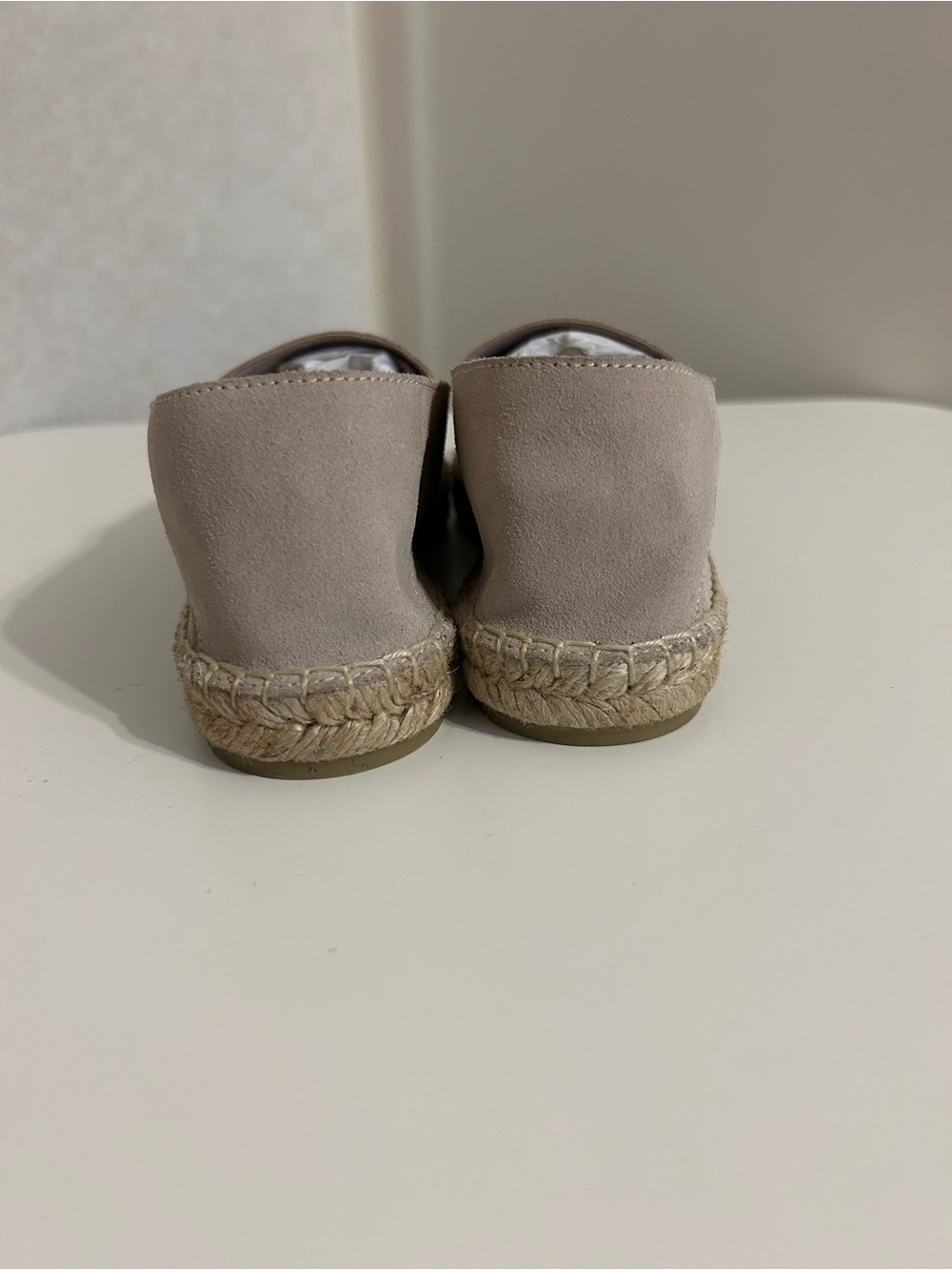 Banana Republic NEW Suede Espadrilles Flats 7 Shoes Ivory Mivano Italia - Picture 6 of 7
